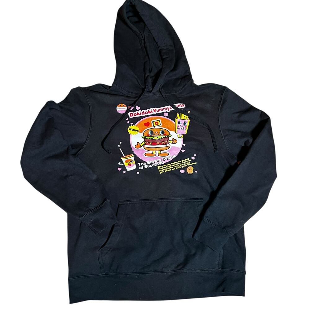 Sanrio Dokidoki Yummychums Burger  fries graphic hoodie sweatshirt size medium